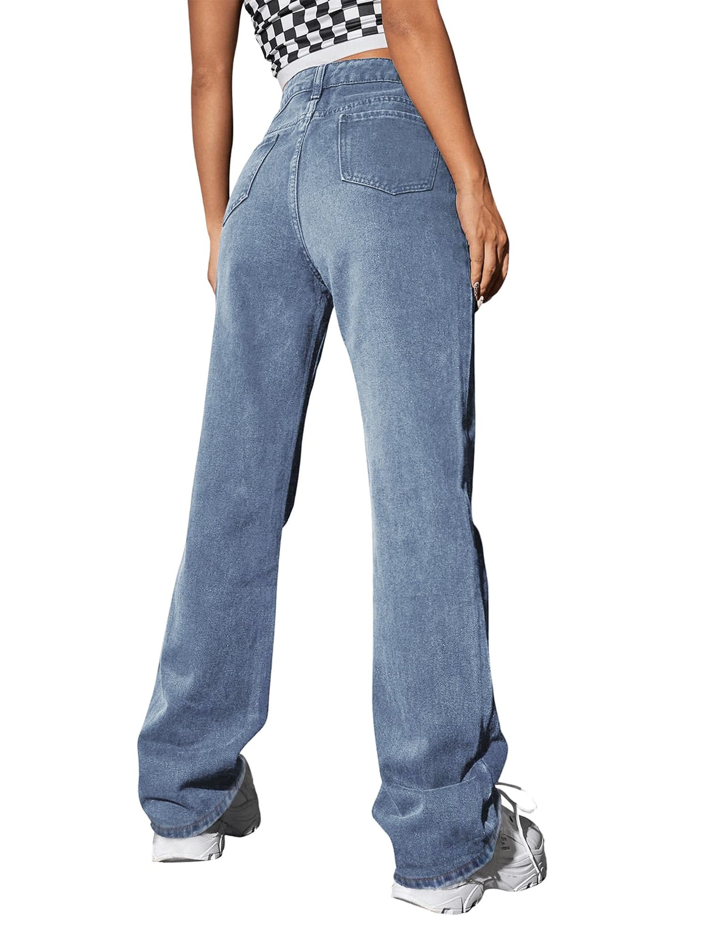 Genleck Women Loose Ripped Boyfriends Jean