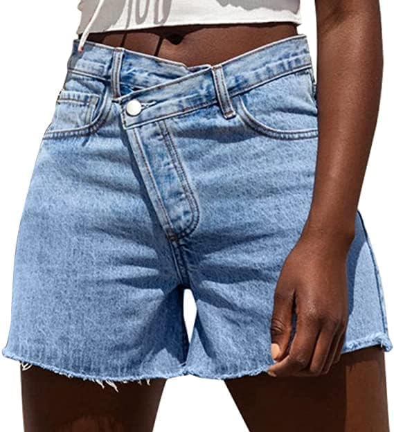 Genleck Short en jean croisé pour femme