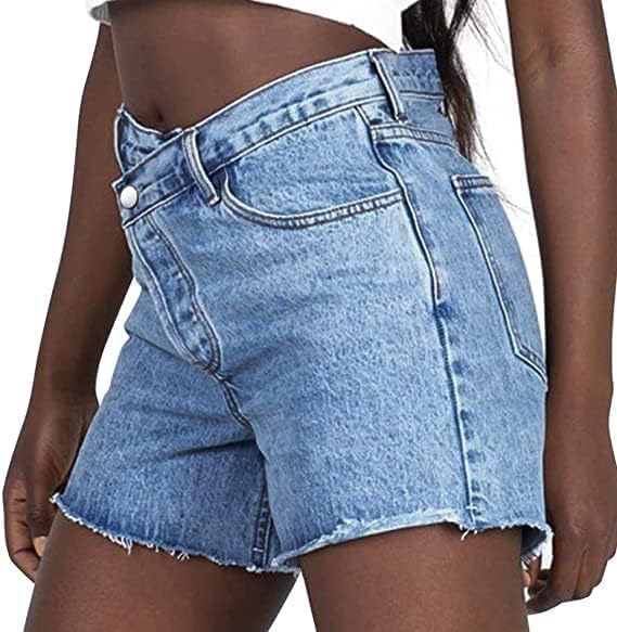 Genleck Short en jean croisé pour femme
