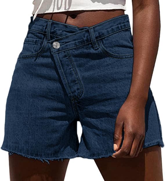 Genleck Short en jean croisé pour femme