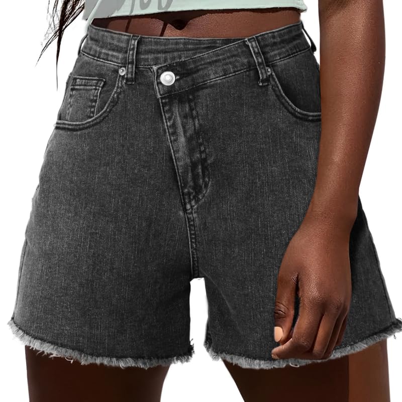 Genleck Short en jean croisé pour femme