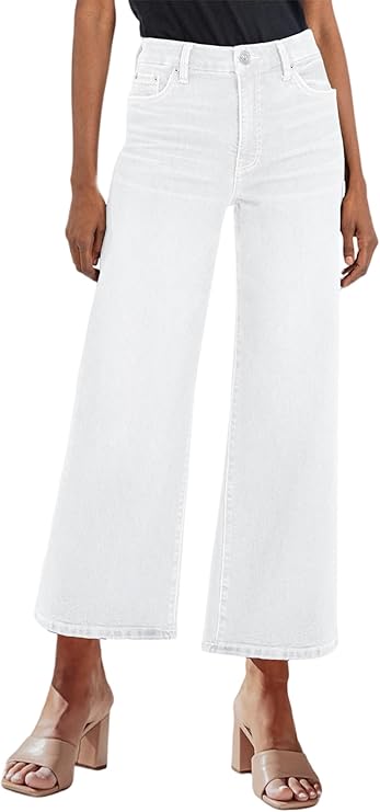 Genleck Women's Wide Leg Jeans – Trendy Cropped Loose Jeans
