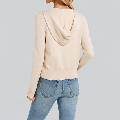 Genleck Women Lightweight Hooded Cardigans Sweaters