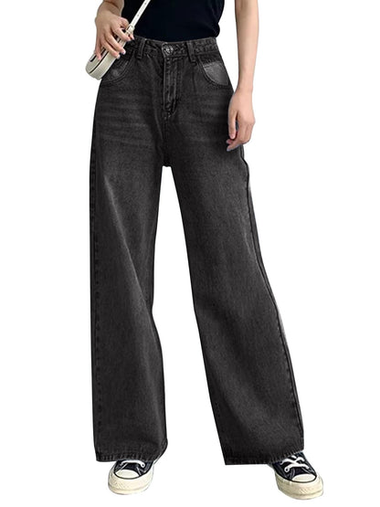 Women Wide Leg High Waist Baggy Jeans