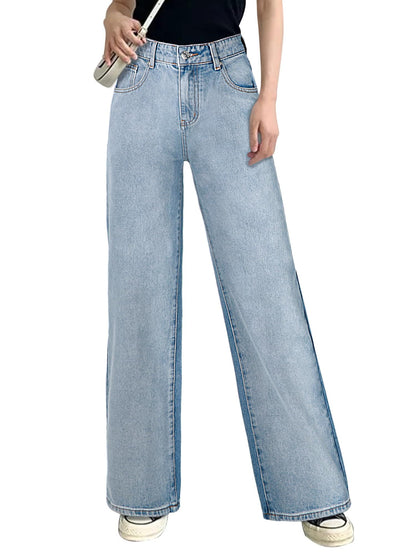 Women Wide Leg High Waist Baggy Jeans